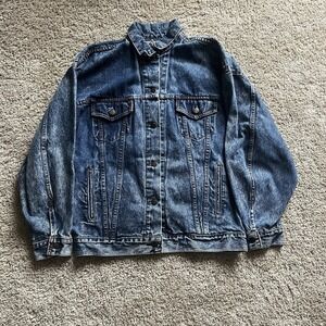 Vintage Levis Acid Wash 80s Denim Trucker Jacket Size M Made in USA 77930-1212‎